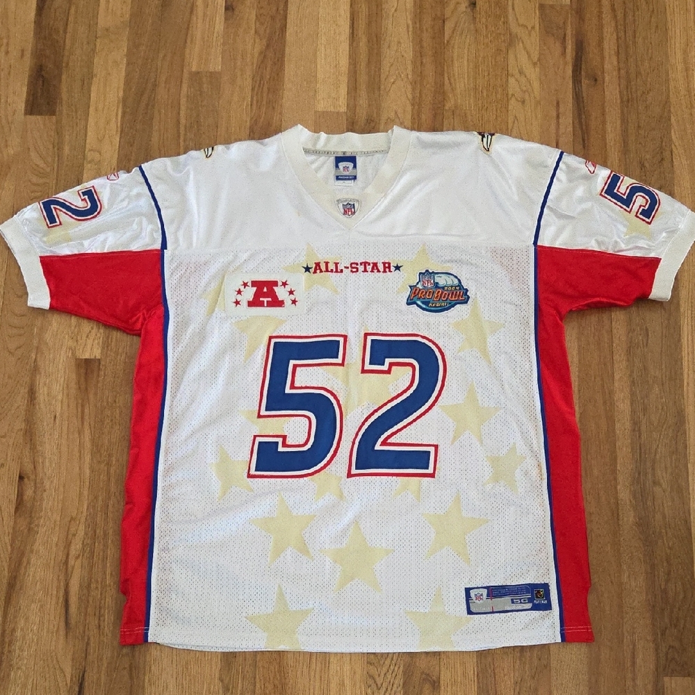 Ray Lewis 2004 NFL Pro Bowl Reebok Jersey Size 56